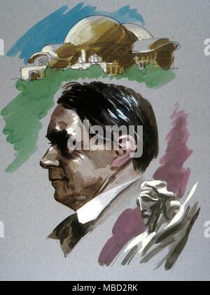 Portrait Of The Philosopher Rudolf Steiner (1861-1925). Private ...