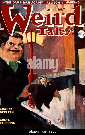 Science Fiction and Horror Magazines. 'Weird Tales' cover. May. Stock Photo