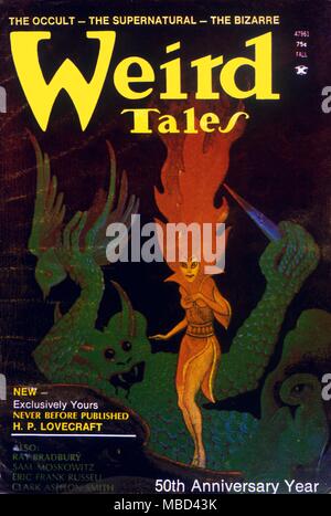 Science Fiction and Horror Magazines - Weird Tales jacket - Fall 1973 - © / Charles Walker Science Fiction and Horror Magazines Stock Photo