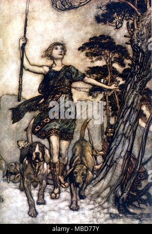 Arthur Rackham Fairies in A Midsummer Nights Dream 1908 Stock Photo - Alamy