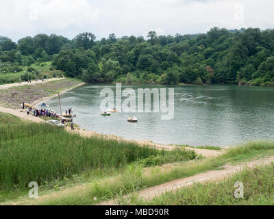 Reservoir at Nur forest park, Mazandaran province, Iran Stock Photo