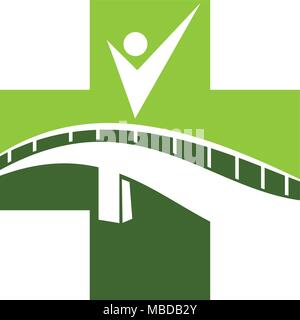 Bridge to Medicine Stock Vector