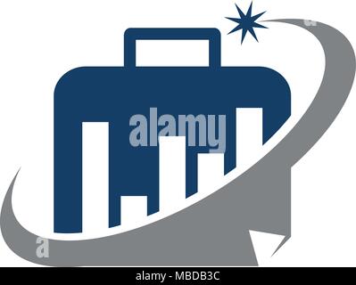 Briefcase Business Solutions Success Stock Vector