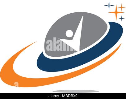 Ufo Logo Design Template Vector Stock Vector
