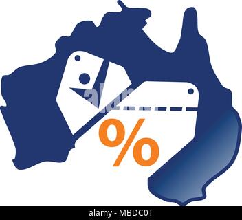 Australian Coupon Shopping Stock Vector