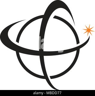 Global Solution Logo Design Template Vector Stock Vector