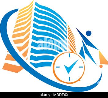 Accommodation Business Trip Logo Design Template Vector Stock Vector