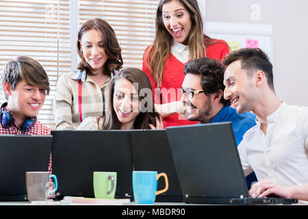 Developer in web startup programming software Stock Photo
