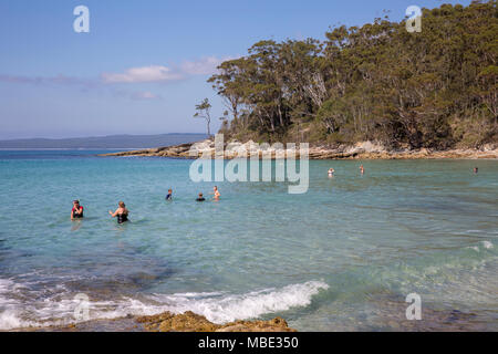 Blenheim beach in Jervis Bay,New South Wales,Australia Stock Photo