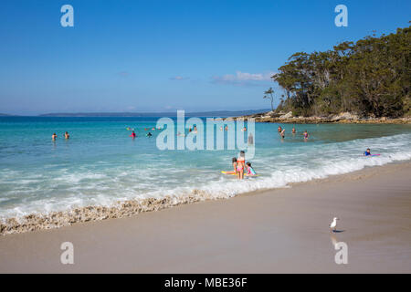 Blenheim Beach in Jervis Bay, New South Wales,Australia Stock Photo