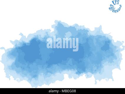 Painted vector background clouds and air. Beautiful hand drawn backdrop. Usable for website, social media and print decoration. Stock Vector