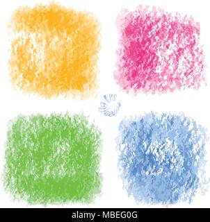Four old painted vector backgrounds. hand drawn art sketch. Usable for website, social media and print decoration. Stock Vector