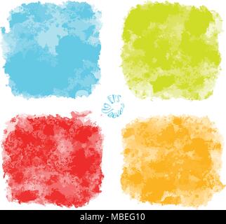 Old painted stone wall vector colors. Beautiful hand drawn backdrop. Usable for website, social media and print decoration. Stock Vector