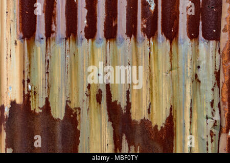 Old rusty metal plate as background Stock Photo