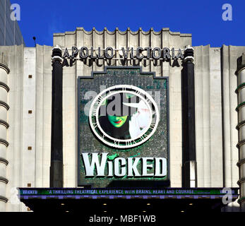 London, England, UK. Wicked at the Apollo Victoria theatre Stock Photo