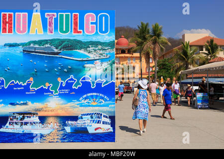 Santa Cruz Port, Huatulco, State of Oaxaca, Mexico Stock Photo