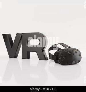 Virtual Reality  Headset 3D rendering Stock Photo