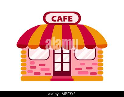 Color icon cafe or tea-room Stock Vector