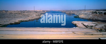 Aswan Egypt Aswan High Dam Lake Nasser Stock Photo