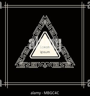 Vintage geometric frame Stock Vector