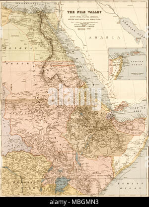 Nile River Valley  1910 Stock Photo