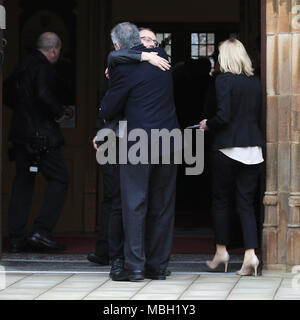 Good Friday Agreement Anniversary Queens University Belfast. Stock Photo