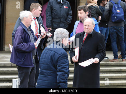 Good Friday Agreement Anniversary Queens University Belfast. Stock Photo