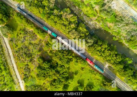 This area was once a Carnegie brick factory, now it’s over run by trains, turkeys, and blacktail deer Stock Photo