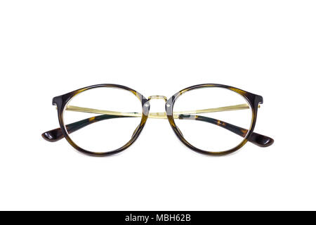 Vintage fashion glasses isolated on a white background Stock Photo
