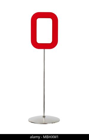 Small standing photo frame isolated on white background Stock Photo