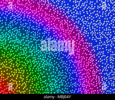 Abstract background of tiny balls creating a rainbow of color Stock Photo