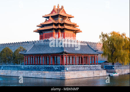 Watchtower of Forbidden City Stock Photo