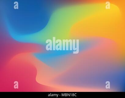 Abstract 3D wave colorful dynamic effect background. Template modern design pattern. Vector illustration Stock Vector