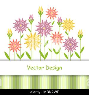 Simple floral background Stock Vector