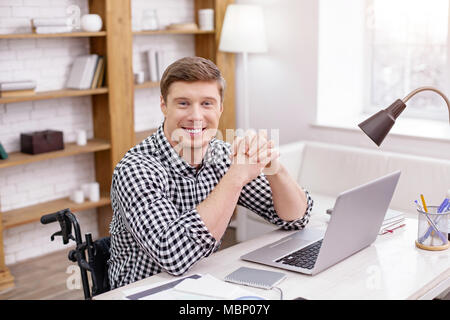 Attractive businessman having little break Stock Photo