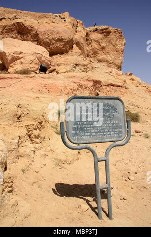 Temple of the Oracle of Ammon to Gebel el-Dakrour in Siwa Stock Photo