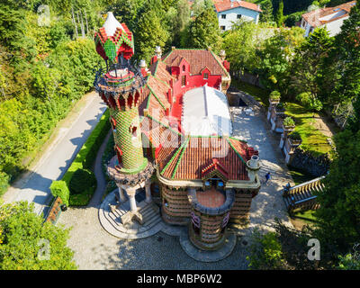 El Capricho is a building, designed by Antoni Gaudi, located in in Comillas in Cantabria region of Spain Stock Photo