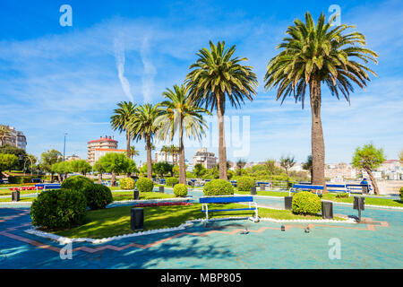 Gardens of Piquio or Jardines de Piquio in Santander city, Cantabria region of Spain Stock Photo