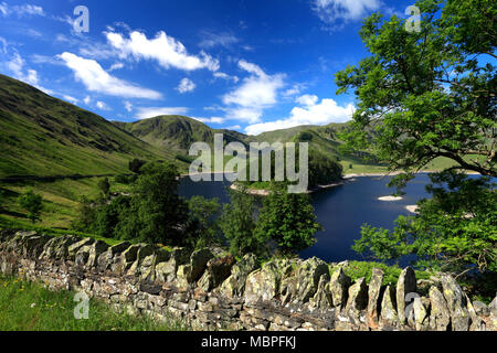 Summer view over Haweswater reservoir, Lake District National Park, Cumbria, England, UK Stock Photo