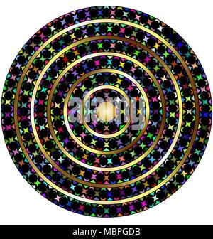 white and colored circles Stock Vector