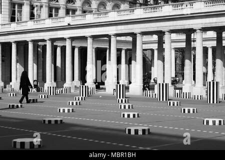 paris palais royal france buren columns striped designed alamy deux colonnes plateaux les