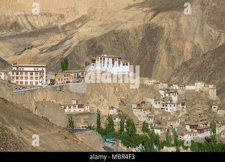 Lamayuru or Yuru Gompa is Tibetan Buddhist monastery in Ladakh, Jammu and Kashmir, India Stock Photo