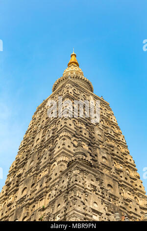 Mahabodhi Temple, Bodhgaya, Bihar, India Stock Photo