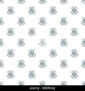 Cricket sport pattern vector seamless Stock Vector