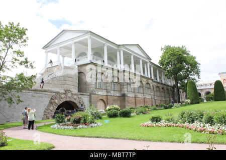 SAINT-PETERSBURG, RUSSIA - July 10 , 2014: Cameron Gallery in Catherine Park in Tsarskoe Selo Stock Photo