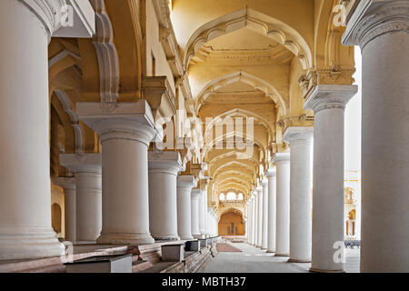 Thirumalai Nayak Palace in Madurai city, India Stock Photo