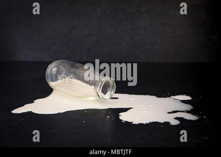 Don't cry over spilt milk Stock Photo - Alamy