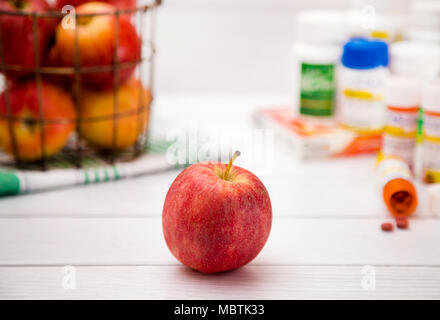 An Apple a Day Keeps the Doctor Away Stock Photo