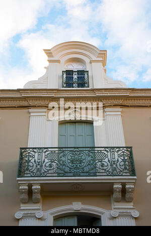 Elegant house in Prades, with balconies, Languedoc-Roussillon, Pyrénées-Orientales, France Stock Photo