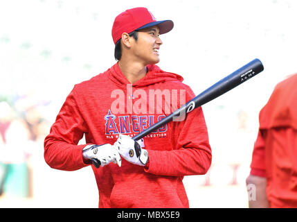 Shohei Ohtani, a Japanese professional baseball pitcher and designated  hitter for the Los Angeles Angels of Major League Baseball (MLB), meets  one-year-old Shohei Kawasaki with heart intractable disease at a hospital in